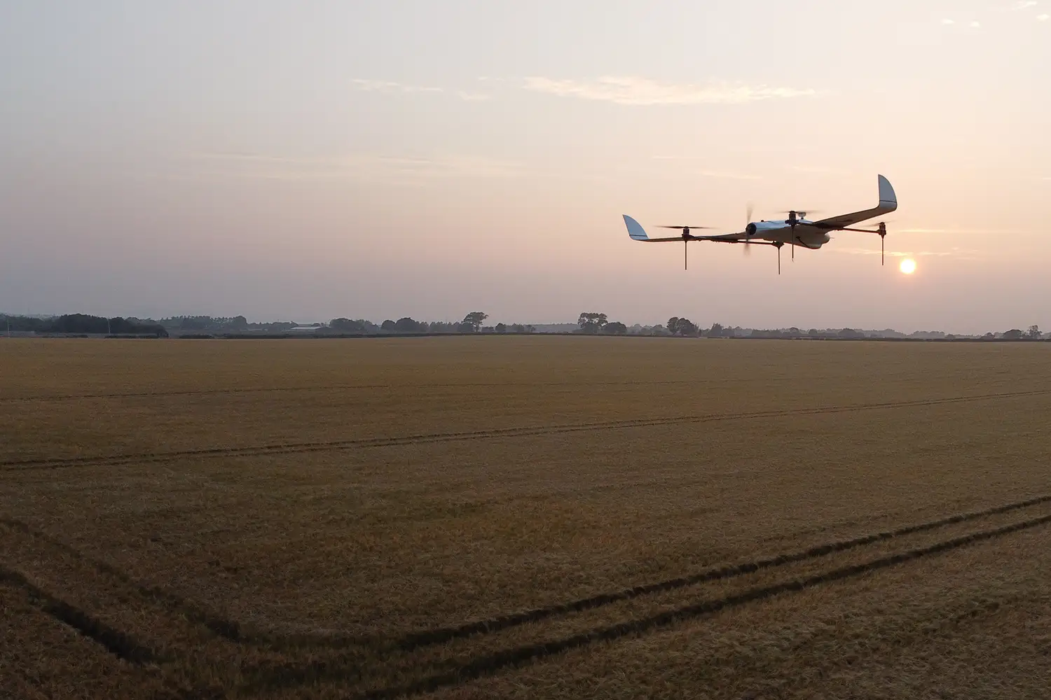 Drone with bespoke payload in operation