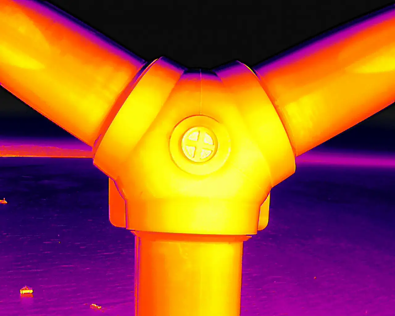 Drone Thermal Imaging of a wind turbine in Scotland