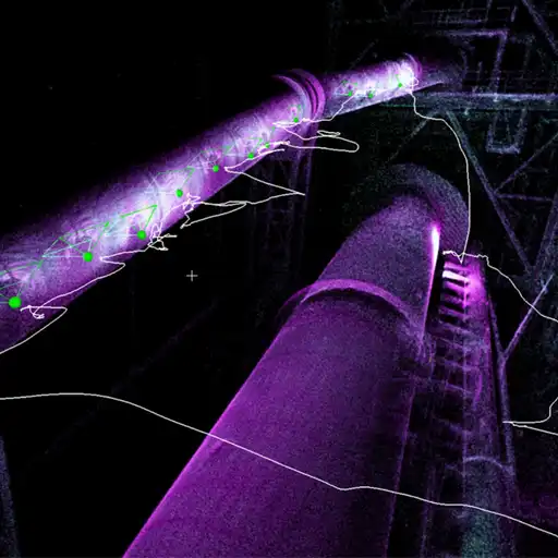 Drone inspecting industrial site