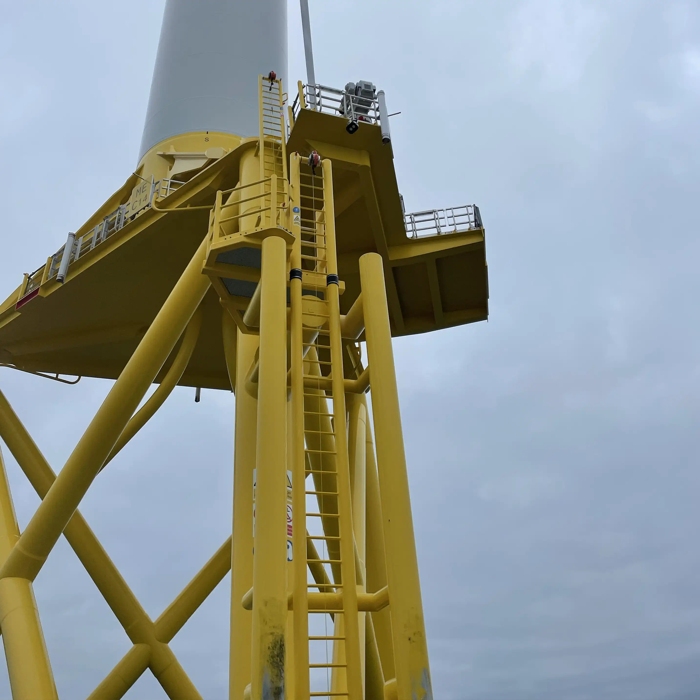 UAV carrying out offshore jacket visual inspection